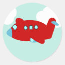 Recherche de avion rouge autocollants Nuages