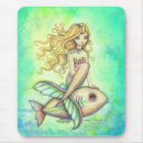 Recherche de sirène mignonne tapis souris Sirènes