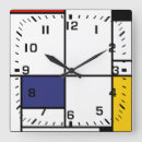 Recherche de mondrian horloges Carrés