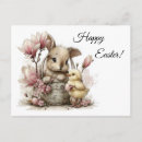Recherche de poussins de pâques cartes postales Fleurs