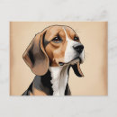 Recherche de de beagle cartes postales Rétro