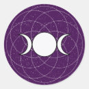 Recherche de symboles païens autocollants Lune