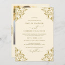 Recherche de elegant gold mariage invitations Vintage