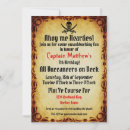 Recherche de carte de trésor invitations Matey