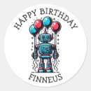 Recherche de robot bleu autocollants Pour enfants