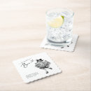 Recherche de fantôme dessous de verres Noir et blanc