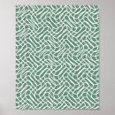 Recherche de motif géométrique abstrait posters Vert