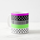 Recherche de rayures multicolores tasses Rétro
