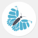 Recherche de papillon bleu autocollants Toute personne
