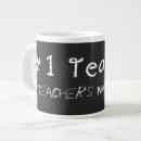 Recherche de professeur du numéro un tasses Enseignant