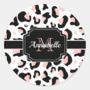 Recherche de empreinte de léopard rose autocollants Tendance