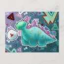 Recherche de dinosaure kawaii cartes postales Pour tous