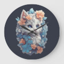 Recherche de chat floral horloges Mignon