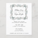 Recherche de neige mariage invitations Monogramme