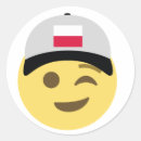 Recherche de la pologne autocollants Blanc