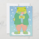 Recherche de noël grenouille cartes postales Neige