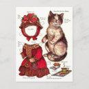Recherche de poupée papier vœux cartes Victorien
