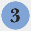 Recherche de numéro 3 autocollants Nombre