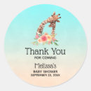 Recherche de girafes autocollants Aquarelle