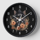Recherche de magie noire horloges Chat noir