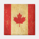 Recherche de drapeau du canada magnets Rétro