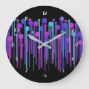 Recherche de peinture abstraite horloges Funky