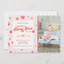 Recherche de partie fraise invitations Rouge