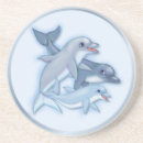 Recherche de dauphin dessous de verres Eau