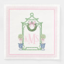 Recherche de noël serviettes Monogramme