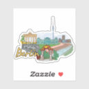 Recherche de villes allemandes autocollants Travel