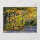 Recherche de route vide cartes postales Automne