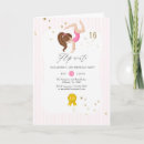 Recherche de gymnastique fille invitations Rose