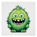 Recherche de monstre vert Sourire