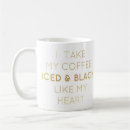 Recherche de glace noire tasses Blanc