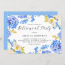 Recherche de floral retirement party invitations Hydrangea