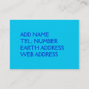Recherche de couleur bleue turquoise cartes visite Toute personne