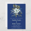 Recherche de saphir mariage invitations Bleu