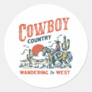Recherche de cowboy vintage autocollants Rétro