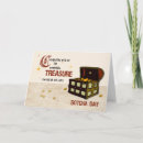 Recherche de jour de pirate vœux cartes Trésor
