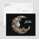 Recherche de déesse lune cartes postales Lune de croissant