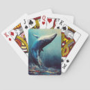 Recherche de baleines jeux de cartes Bleu