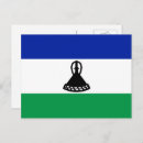 Recherche de drapeau du lesotho cartes postales Mosotho