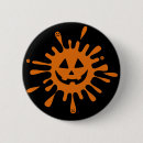 Recherche de visages de citrouille Orange