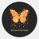 Recherche de leucémie autocollants Papillon