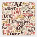 Recherche de vintage valentines autocollants Typographie