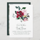 Recherche de floral shower mariage invitations Rouge