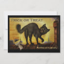 Recherche de chat noir vintage halloween invitations Invités