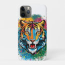Recherche de tête de tigre iphone coques Chat