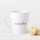 Recherche de noir et blanc moderne tasses Monogramme