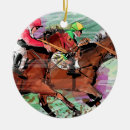 Recherche de cheval de course ornements Noël